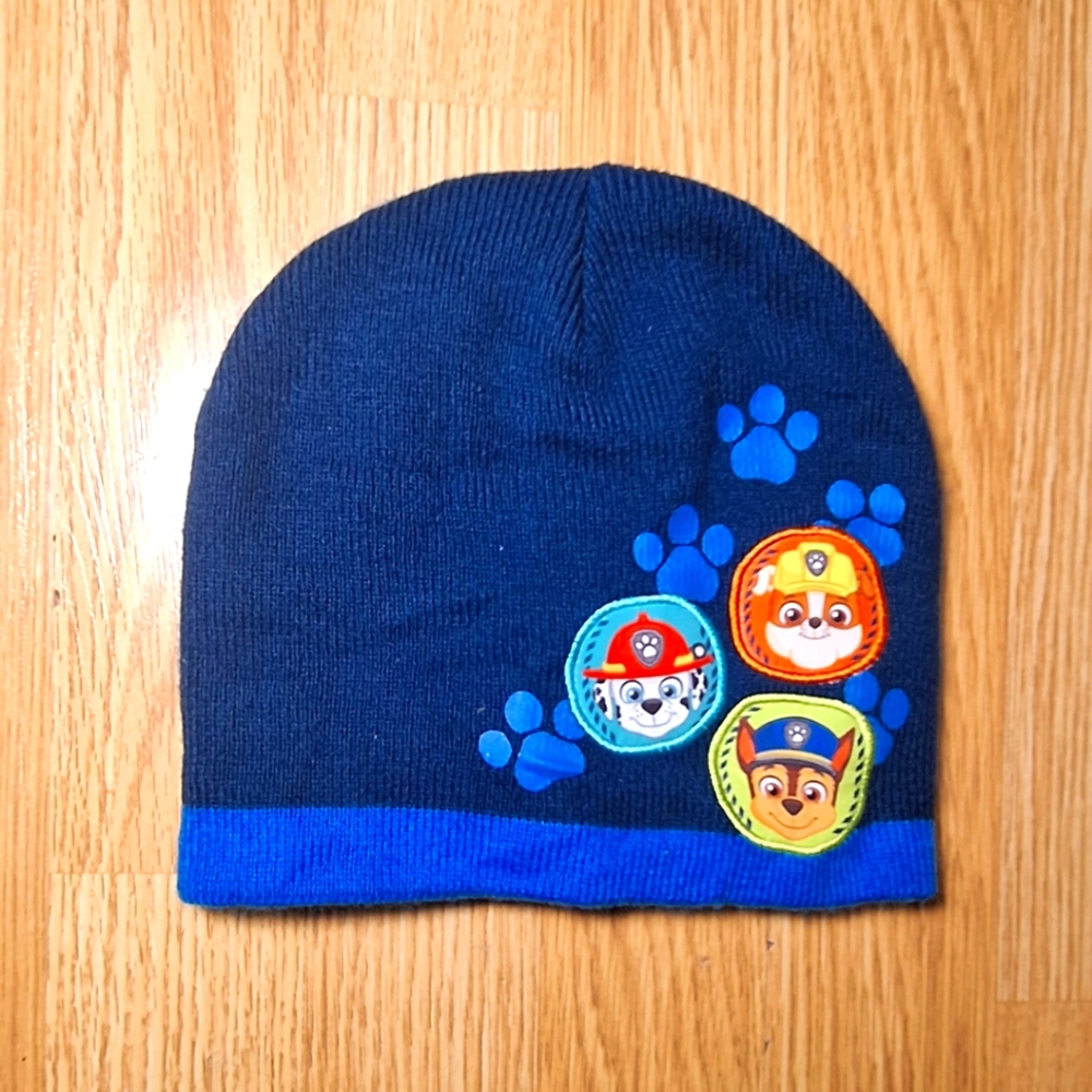 PAW Patrol Beanie Winter Hat Blue  Boys Knit toboggan.2T-5T